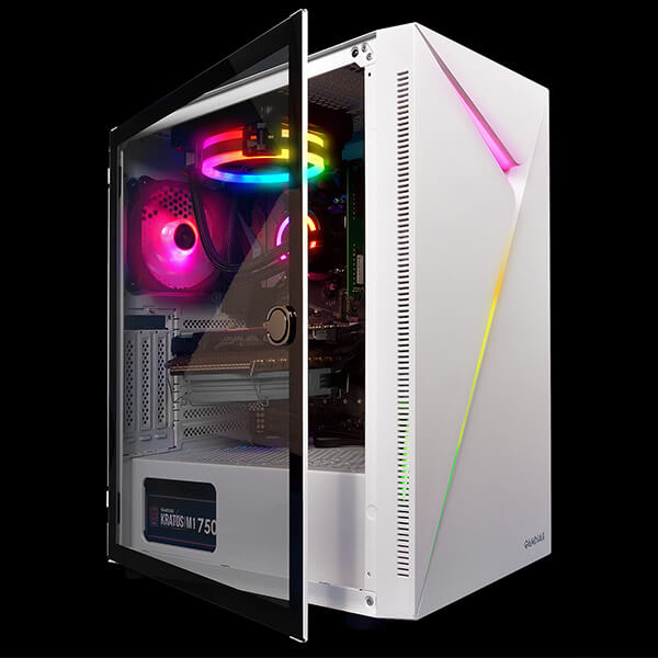 Gamdias Argus E4 Elite RGB White ATX Mid Tower Case