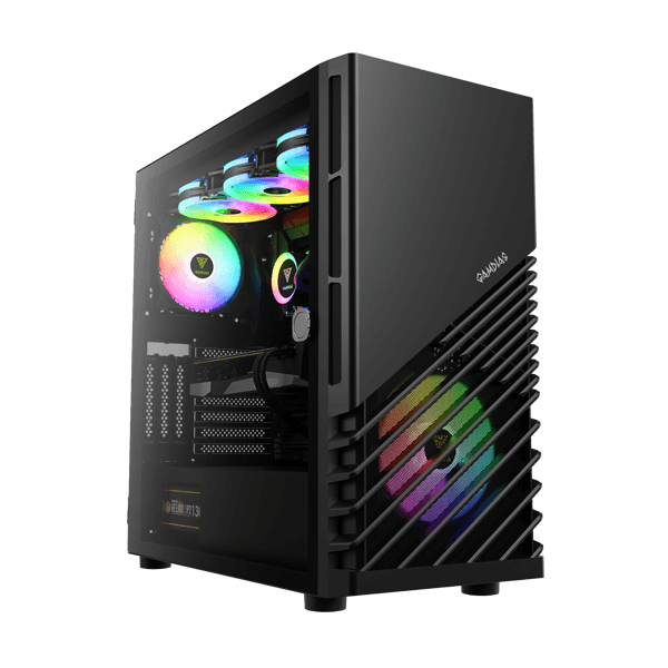 Gamdias Argus M4 ARGB (ATX) Mid Tower Cabinet (Black)