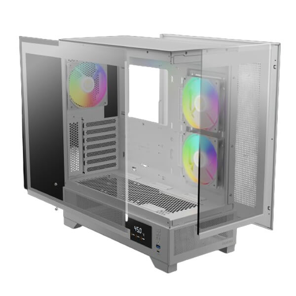 Gamdias Atlas M1 White ARGB Mid Tower ATX Case