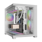 Gamdias Aura GC10M V2 White ARGB M-ATX Mini Tower Case
