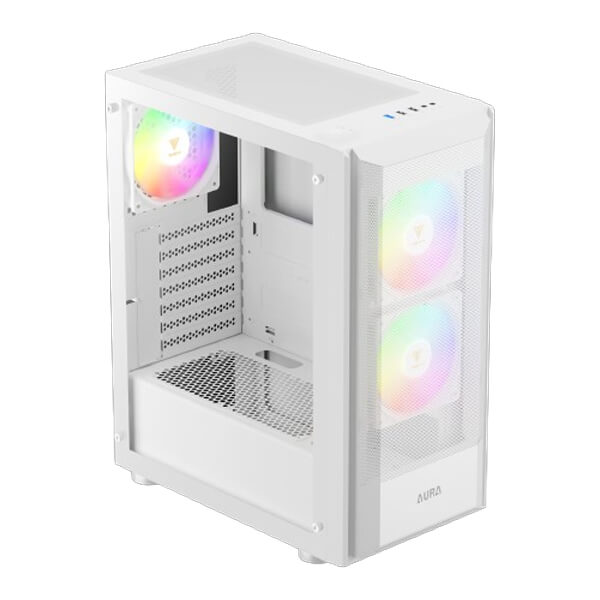 Gamdias Aura GC6 WH ARGB White ATX Mid Tower Case