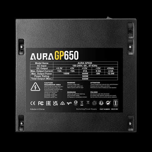 GAMDIAS Aura GP650 SMPS