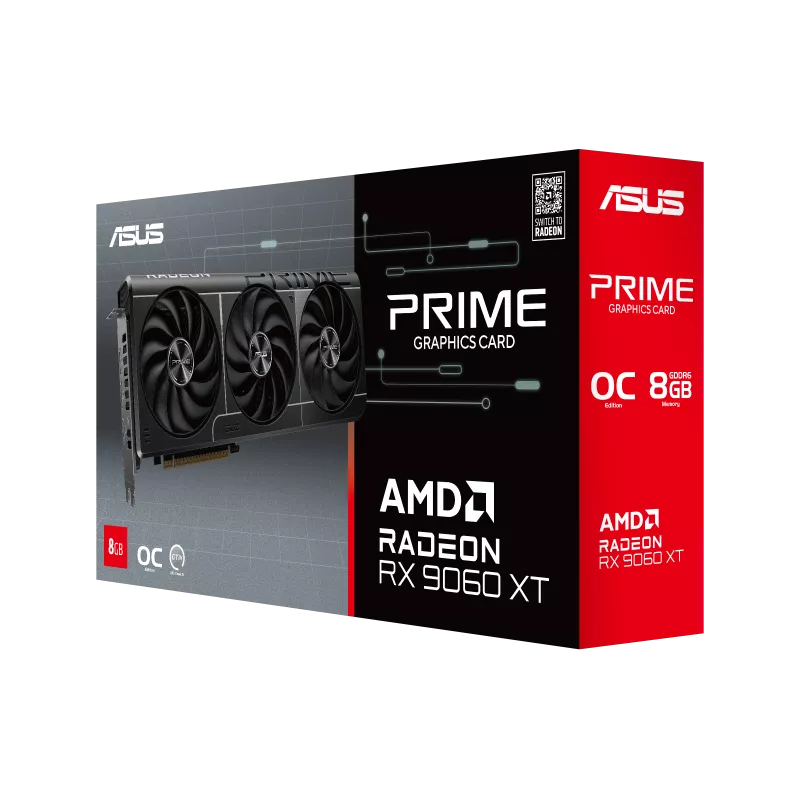 ASUS Prime Radeon RX 9060 XT 8GB GDDR6 OC Edition