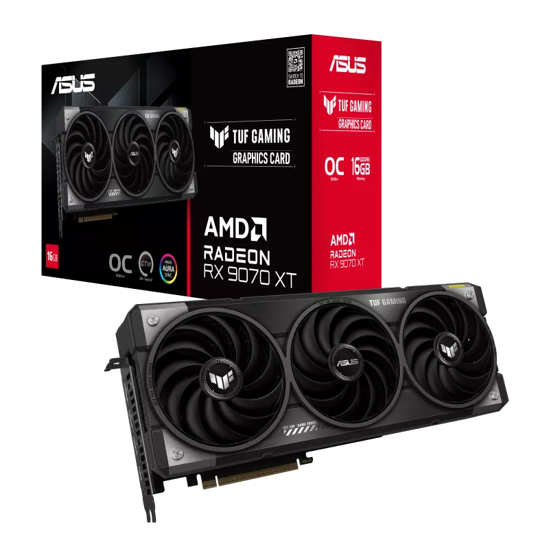 ASUS Radeon RX 9070 XT 16GB GDDR6 TUF Gaming OC Graphics Card
