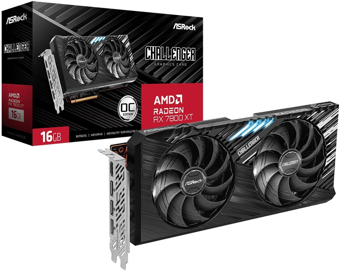ASRock Radeon RX 7800 XT 16GB GDDR6 Phantom Gaming OC Graphics Card
