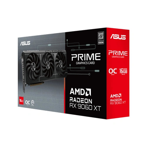 ASUS Prime RX 9060 XT OC Edition 16GB GDDR6 Graphics Card
