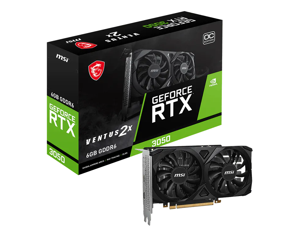 MSI GeForce RTX 3050 Ventus 2X 6G OC